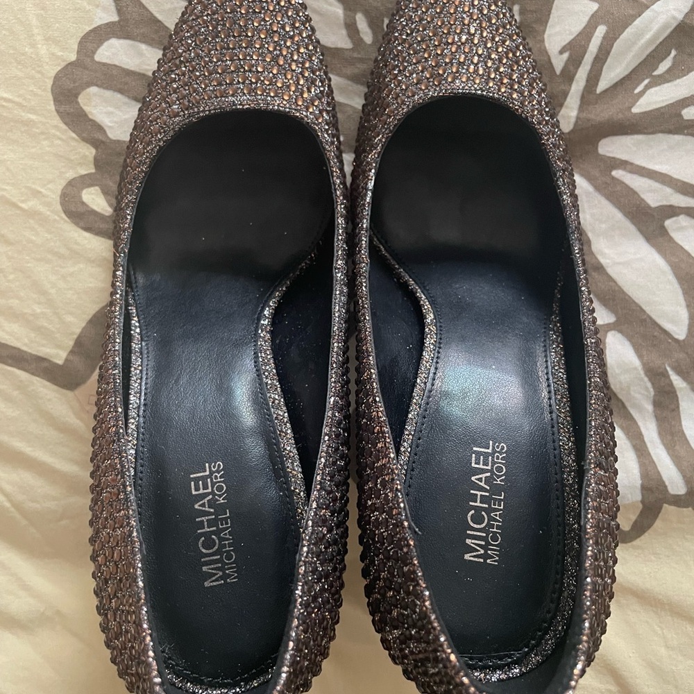 Michael Kors Women's Bronze Studded Heels